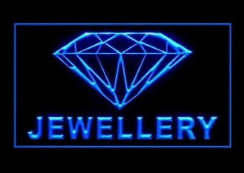 Open Jewellery Precious Gems LED Neon Sign